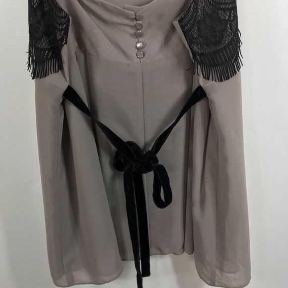 Azel Haze Chiffon Lace Top #327 - Picture 5 of 6